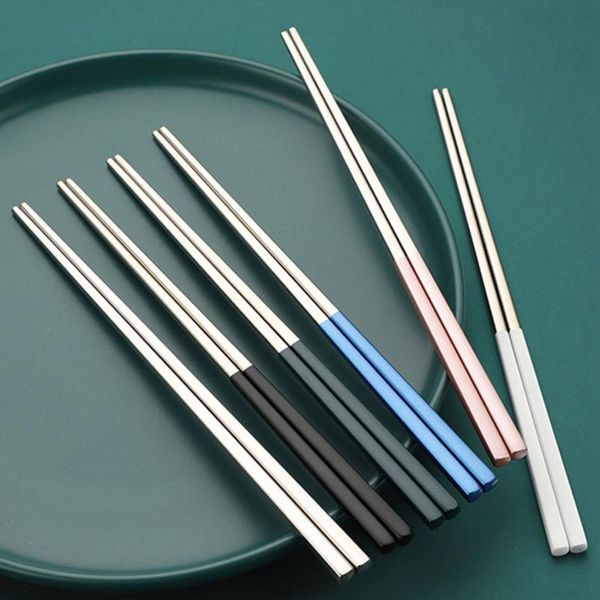 chopsticks 1 pair chinese style stainless steel reusable noodles hanamaki non-slip metal kitchen utensils
chopsticks 1 pair chinese style stainless steel reusable noodles hanamaki non-slip metal kitchen utensils