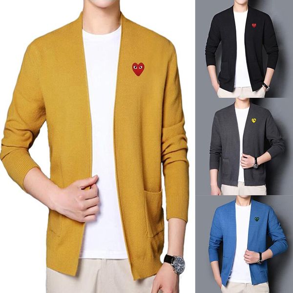 men's sweaters have eyes men spring autumn knitwear love embroidery heart thin cotton cardigan slim pocket v-neck solid collarless swea, White;black
men's sweaters have eyes men spring autumn knitwear love embroidery heart thin cotton cardigan slim pocket v-neck solid collarless swea, White;black