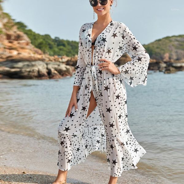 long sleeve bikini ups sunscreen beach protection skirt casual cardigan swimsuit women's swimwear, White;black
long sleeve bikini ups sunscreen beach protection skirt casual cardigan swimsuit women's swimwear, White;black