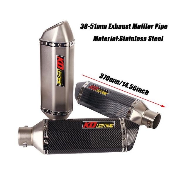 motorcycle exhaust system muffle pipe db killer 370mm stainless steel set universal baffler 38-51mm vent
motorcycle exhaust system muffle pipe db killer 370mm stainless steel set universal baffler 38-51mm vent