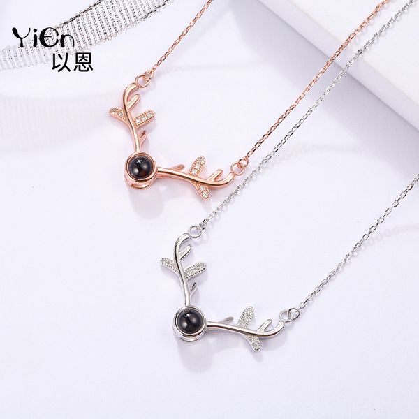 s925 sterling one deer has your love antler necklace elk pendant silver p projection valentine's day
s925 sterling one deer has your love antler necklace elk pendant silver p projection valentine's day