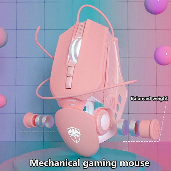 new product pink wired gaming mechanical mouse professional desknotebook computer adjustable weight cute girl heart mouse
new product pink wired gaming mechanical mouse professional desknotebook computer adjustable weight cute girl heart mouse