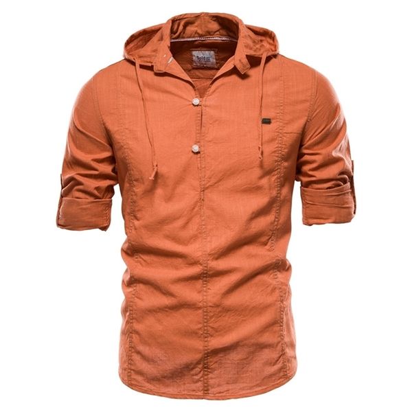 design hoodied long sleeve linen shirt men solid color 100% cotton quality pullover for streetwear 's s 210721, White;black
design hoodied long sleeve linen shirt men solid color 100% cotton quality pullover for streetwear 's s 210721, White;black