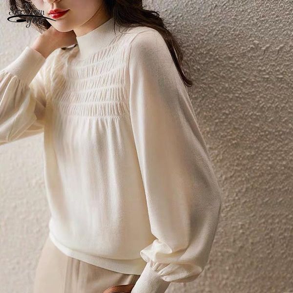 women's sweaters autumn 2021 fashion lantern sleeve sweater gentle wool pullover women clothing elegant o-neck soft pull femme 17778, White;black
women's sweaters autumn 2021 fashion lantern sleeve sweater gentle wool pullover women clothing elegant o-neck soft pull femme 17778, White;black