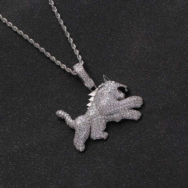 pendant necklaces men's iced animal brass cz pendants hip hop necklace party gift cn269, Silver
pendant necklaces men's iced animal brass cz pendants hip hop necklace party gift cn269, Silver