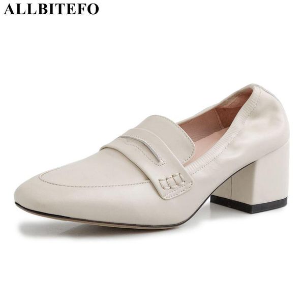 dress shoes allbitefo soft natural genuine leather comfortable office ladies high heels women fashion heel, Black
dress shoes allbitefo soft natural genuine leather comfortable office ladies high heels women fashion heel, Black
