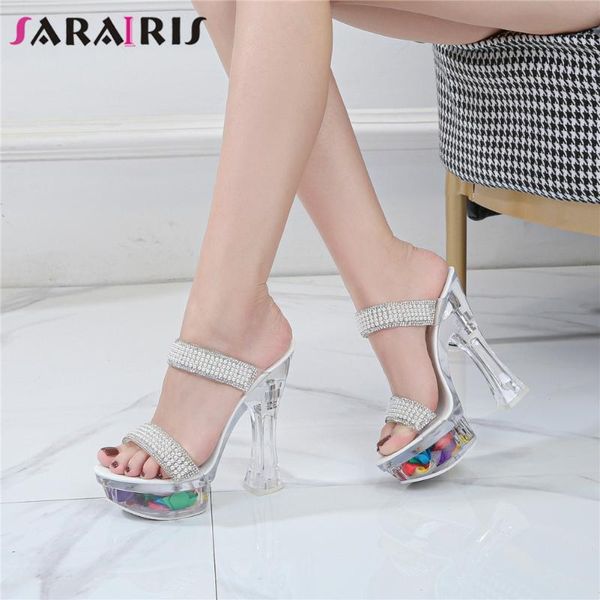 slippers sarairis platform bling rhinestone round toe slip on outdoor women clear heel ladies shoes, Black
slippers sarairis platform bling rhinestone round toe slip on outdoor women clear heel ladies shoes, Black