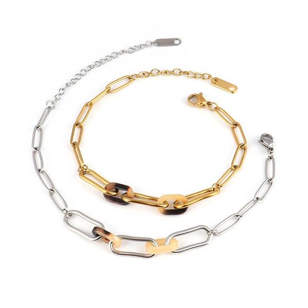 link, chain geometry bracelet stainless steel for women punk vintage simple jewelry gift, Black
link, chain geometry bracelet stainless steel for women punk vintage simple jewelry gift, Black