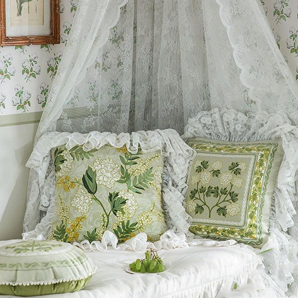 cushion/decorative pillow green shams case covers with lace and ruffles elegant french style decorative cases floral velvet pattern luxury
cushion/decorative pillow green shams case covers with lace and ruffles elegant french style decorative cases floral velvet pattern luxury