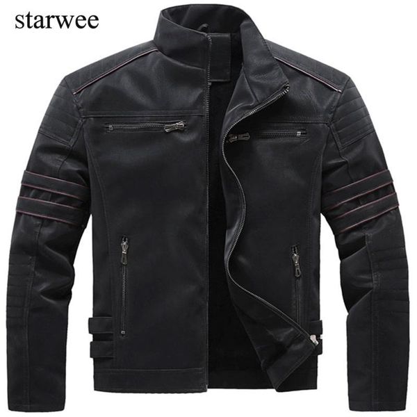 men's fur & faux autumn winter leather jackets motorcycle jacket male biker coats mens clothing eu size, Black
men's fur & faux autumn winter leather jackets motorcycle jacket male biker coats mens clothing eu size, Black