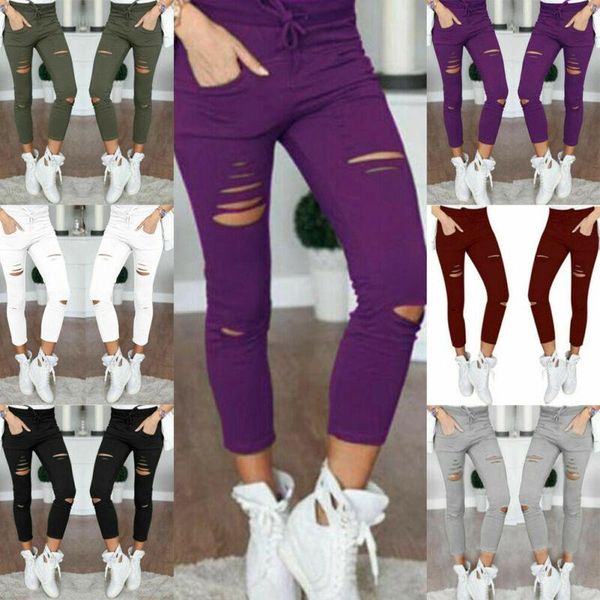 women's pants & capris women high waist jeans denim lady ripped stretchy skinny jeggings trousers, Black;white
women's pants & capris women high waist jeans denim lady ripped stretchy skinny jeggings trousers, Black;white