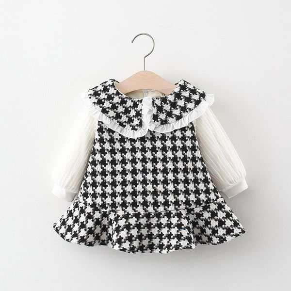 girl's dresses winter thick fleece baby girls long sleeve doll collar houndstooth print ruffles pleated dress children kids clothes ves, Red;yellow
girl's dresses winter thick fleece baby girls long sleeve doll collar houndstooth print ruffles pleated dress children kids clothes ves, Red;yellow