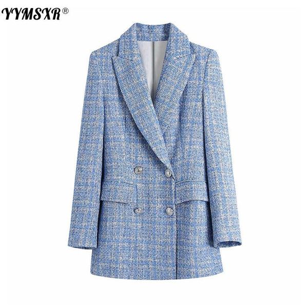 women's suits & blazers office suit 2021 spring and autumn plaid blue elegant long sleeve jacket fashion loose blazer coat, White;black
women's suits & blazers office suit 2021 spring and autumn plaid blue elegant long sleeve jacket fashion loose blazer coat, White;black
