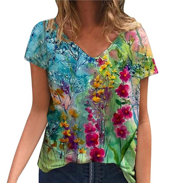 women's t-shirt summer v-neck printed fashion ladies streetwear casual loose sleeveless oversized, White
women's t-shirt summer v-neck printed fashion ladies streetwear casual loose sleeveless oversized, White