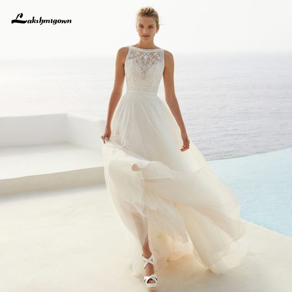 2021 new lace wedding square collar sleeveless soft tulle beach boho bridal gowns custom made robe de mariee ey0h, White
2021 new lace wedding square collar sleeveless soft tulle beach boho bridal gowns custom made robe de mariee ey0h, White