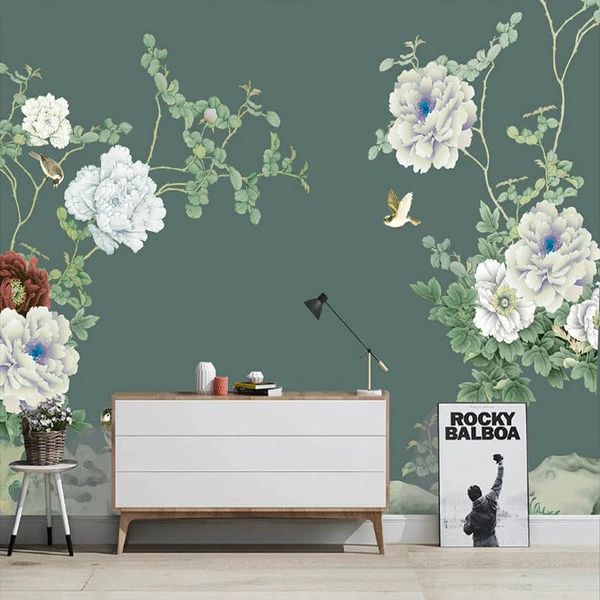 wallpapers peony flower wallpaper chinese style custom mural bird green background home improvement decor building supplies murales
wallpapers peony flower wallpaper chinese style custom mural bird green background home improvement decor building supplies murales
