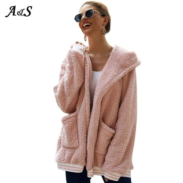 women's wool & blends anbenser loose casual coat with hat striped long hooded jacket winter thick warm blend cardigan invierno chaqueta, Black
women's wool & blends anbenser loose casual coat with hat striped long hooded jacket winter thick warm blend cardigan invierno chaqueta, Black
