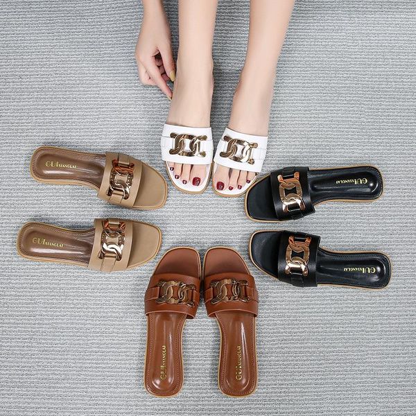 slippers women sandals style summer lazy shoes for flat leather 2021 slides plus size soulier femme, Black
slippers women sandals style summer lazy shoes for flat leather 2021 slides plus size soulier femme, Black
