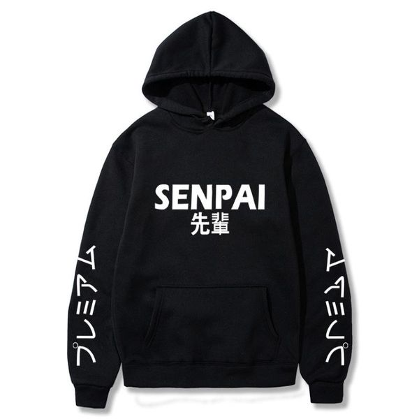 men's hoodies & sweatshirts casual hoodie men sweatshirt japanese streetwear fashion senpai letter printing women pullover sudadera hom, Black
men's hoodies & sweatshirts casual hoodie men sweatshirt japanese streetwear fashion senpai letter printing women pullover sudadera hom, Black
