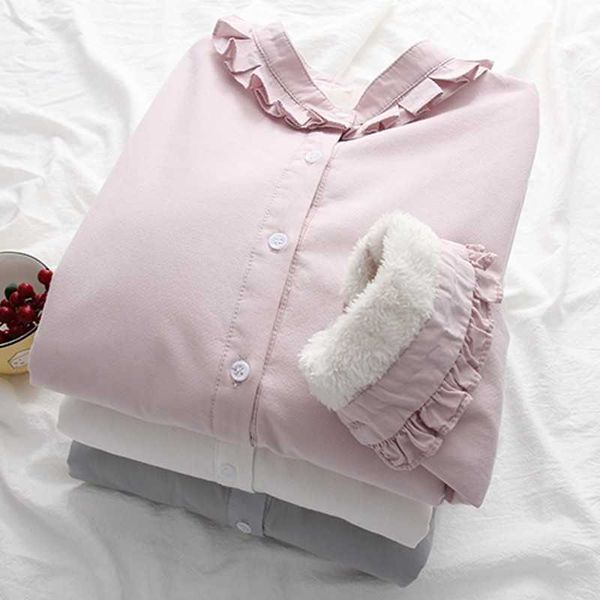 korean formal elegant office wear long sleeve plus velvet white chiffon blouse shirt for women blusas s-xl 210601
korean formal elegant office wear long sleeve plus velvet white chiffon blouse shirt for women blusas s-xl 210601