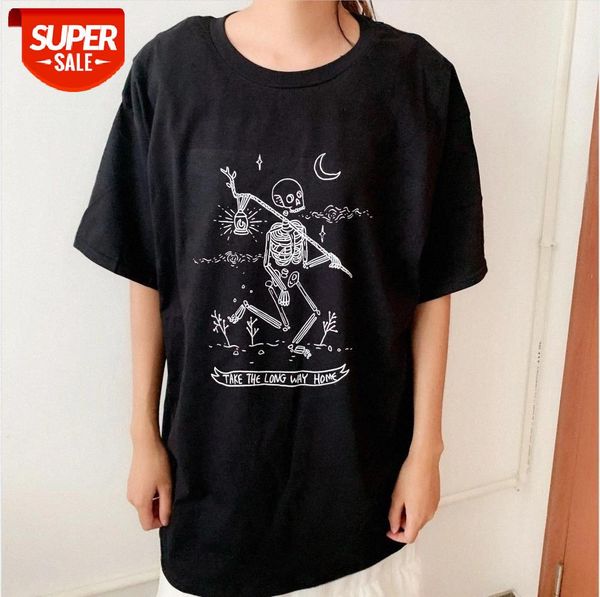 sunfiz yf women skeleton t-shirt take the long way home letter print tumblr grunge aesthetic black tee hipster #qs7k, White
sunfiz yf women skeleton t-shirt take the long way home letter print tumblr grunge aesthetic black tee hipster #qs7k, White