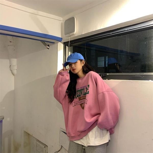 women's sweatshirts japanese harajuku ulzzang loose letter printed sweatshirt female korean kawaii cute clothing for women, Black
women's sweatshirts japanese harajuku ulzzang loose letter printed sweatshirt female korean kawaii cute clothing for women, Black