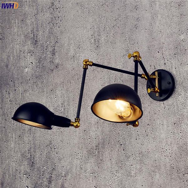 iwhd adjustable vintage wall light fixtures 2 heads antique retro loft industrial swing arm wall light edison sconce luminaire
iwhd adjustable vintage wall light fixtures 2 heads antique retro loft industrial swing arm wall light edison sconce luminaire