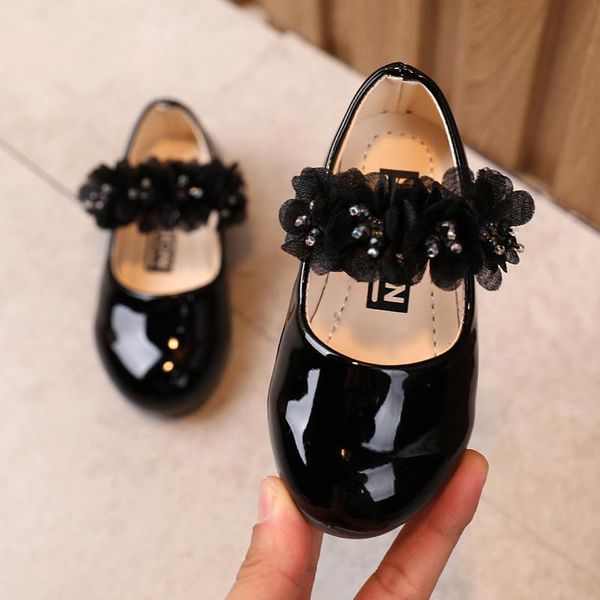flat shoes children' pearl flower princess party performance baby student girls for kids soft sole leather flats, Black;grey
flat shoes children' pearl flower princess party performance baby student girls for kids soft sole leather flats, Black;grey