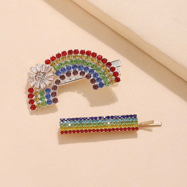 and rainbow hairpin net red hairpin simple temperament colorful flower edge hairpin, Golden;silver
and rainbow hairpin net red hairpin simple temperament colorful flower edge hairpin, Golden;silver