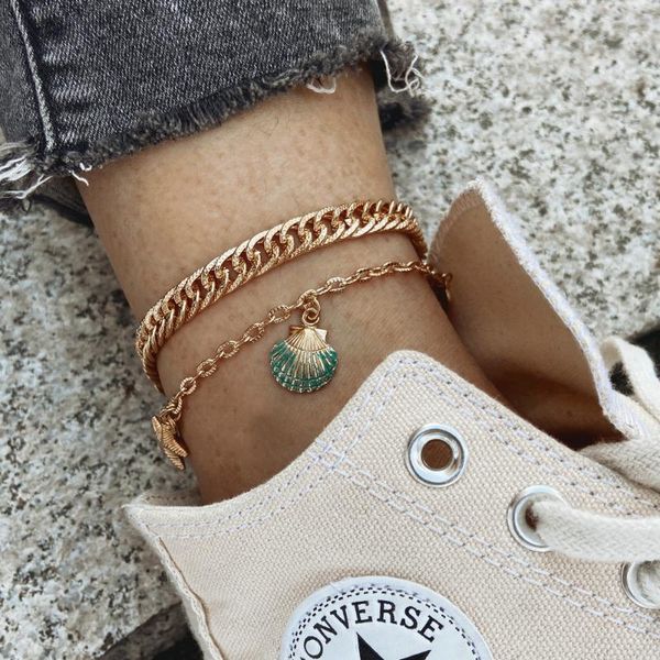 anklets hanzhishang anklet suit summer multi-layer fashion alloy starfish shell pendant female, Red;blue
anklets hanzhishang anklet suit summer multi-layer fashion alloy starfish shell pendant female, Red;blue