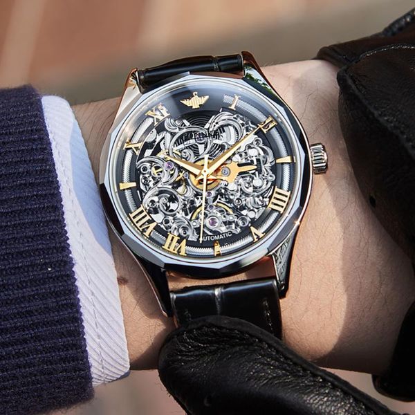 wristwatches men mechanical wristwatch luxury automatic watch skeleton genuine leather brand oupinke tungsten steel sapphire glass, Slivery;brown
wristwatches men mechanical wristwatch luxury automatic watch skeleton genuine leather brand oupinke tungsten steel sapphire glass, Slivery;brown