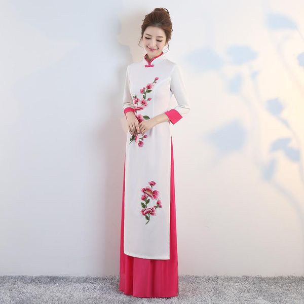 ethnic clothing white embroidery oriental style banquet dresses chinese vintage qipao cheongsam elegant long evening gowns plus size s - 3xl, Red
ethnic clothing white embroidery oriental style banquet dresses chinese vintage qipao cheongsam elegant long evening gowns plus size s - 3xl, Red