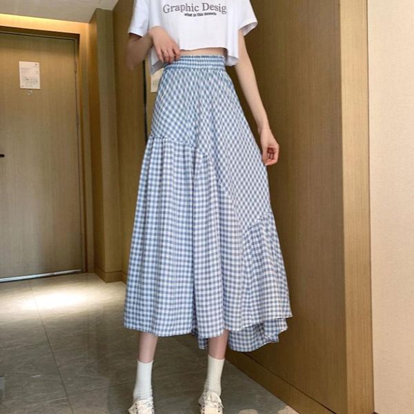skirts summer korean 2021 high waist slim design irregular lattice mid length skirt children chic, Black
skirts summer korean 2021 high waist slim design irregular lattice mid length skirt children chic, Black