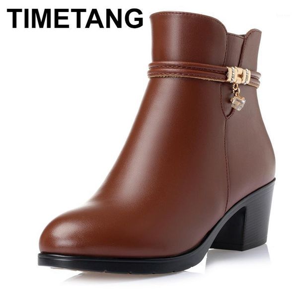 boots timetang2021 fashion women soft leather ankle high heels zipper warm fur shoes winter for plus size 35-431, Black
boots timetang2021 fashion women soft leather ankle high heels zipper warm fur shoes winter for plus size 35-431, Black