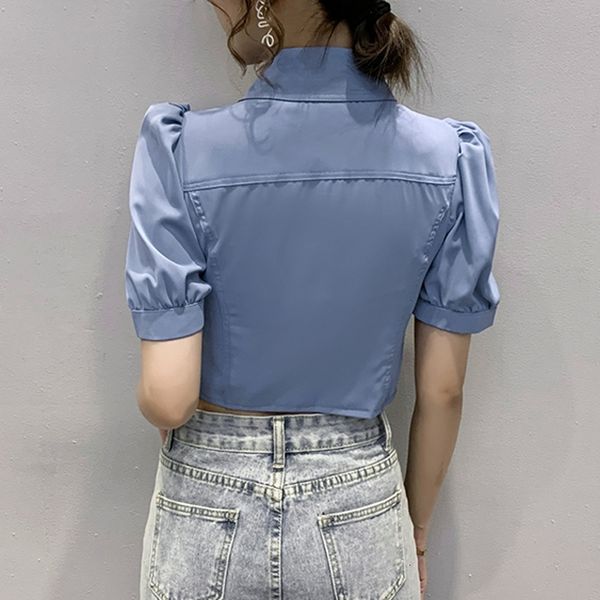 2021 new summer short blouse european clothes fashion women vintage square button collar shirt sleeve ropa mujer t07820l lzjw, Black
2021 new summer short blouse european clothes fashion women vintage square button collar shirt sleeve ropa mujer t07820l lzjw, Black