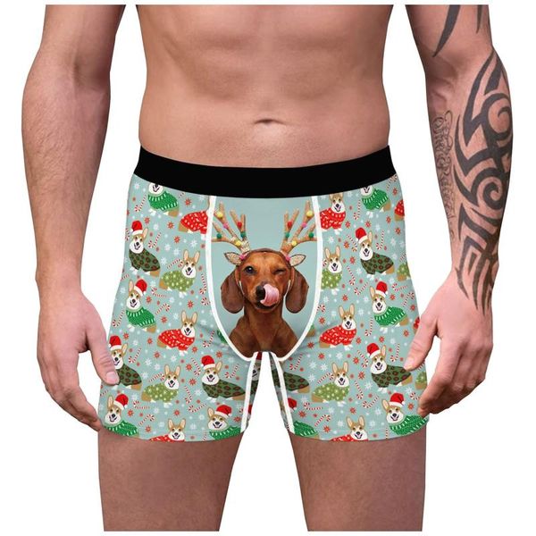 underpants christmas men's boxers mid-waist breathable comfortable briefs print super-elastic shorts slim boxer, Black;white
underpants christmas men's boxers mid-waist breathable comfortable briefs print super-elastic shorts slim boxer, Black;white