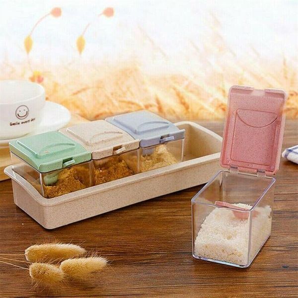 storage bottles & jars 4pcs/set spice container jar condiment dispenser salt seasoning box kitchen tool with 4 serving spoons case
storage bottles & jars 4pcs/set spice container jar condiment dispenser salt seasoning box kitchen tool with 4 serving spoons case