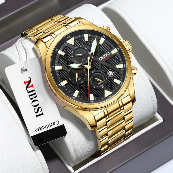 wristwatches nibosi fashion sport watches men for waterproof chronograph gold relogio masculino, Slivery;brown
wristwatches nibosi fashion sport watches men for waterproof chronograph gold relogio masculino, Slivery;brown