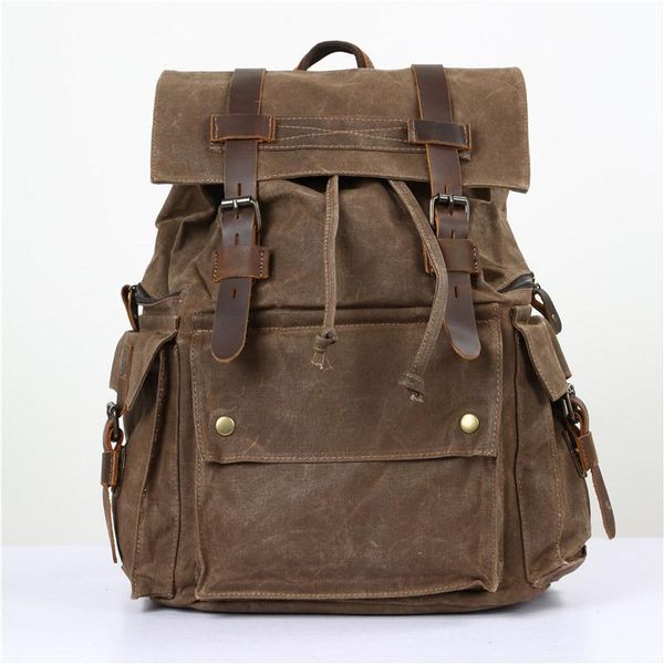backpack nesitu vintage large capacity grey coffee army green yellow canvas 14'' lapwomen men backpacks men's travel bag #m53
backpack nesitu vintage large capacity grey coffee army green yellow canvas 14'' lapwomen men backpacks men's travel bag #m53