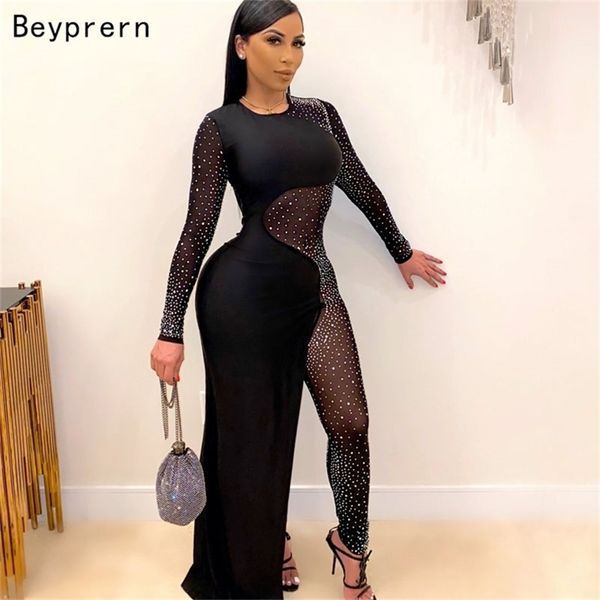 beyprern beautiful crystal jumpsuit gown (black) sparkle hollow out sequins skinny mesh romper overalls party clubwear 211119, Black;white
beyprern beautiful crystal jumpsuit gown (black) sparkle hollow out sequins skinny mesh romper overalls party clubwear 211119, Black;white