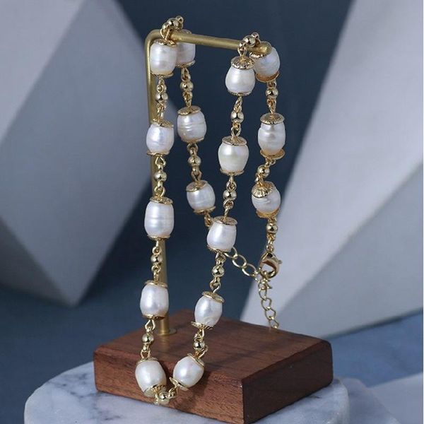 chokers 2021 european and american trend classic jewelry, light luxury, retro natural pearl, wild fashion short necklaces for women, Golden;silver