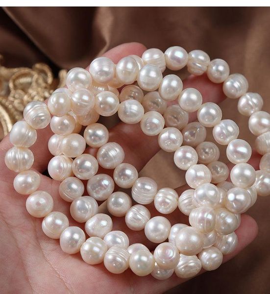 beaded, strands elegant natural freshwater pearl bracelets for women white baroque charm elastic bangle fine jewelry wedding party 8-9mm, Black
beaded, strands elegant natural freshwater pearl bracelets for women white baroque charm elastic bangle fine jewelry wedding party 8-9mm, Black