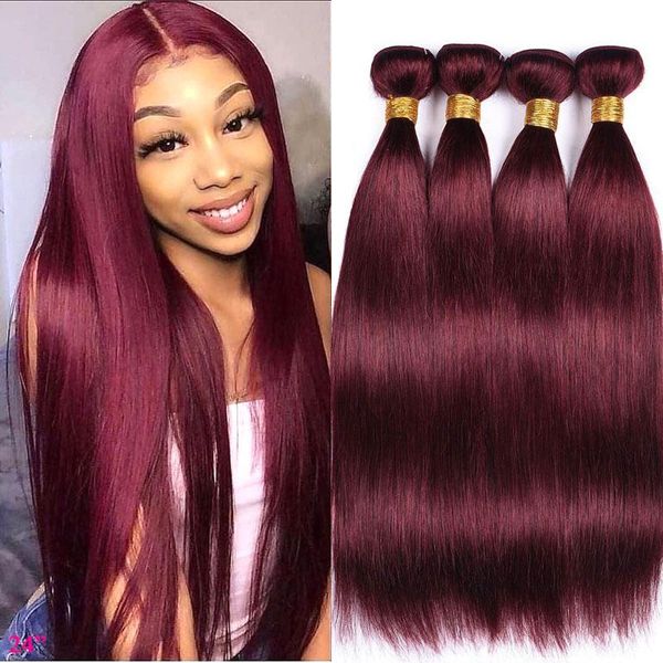 human hair bulks 99j bundles straight remy brazilian weave 3 4 deal 100% red wine extensions, Black
human hair bulks 99j bundles straight remy brazilian weave 3 4 deal 100% red wine extensions, Black