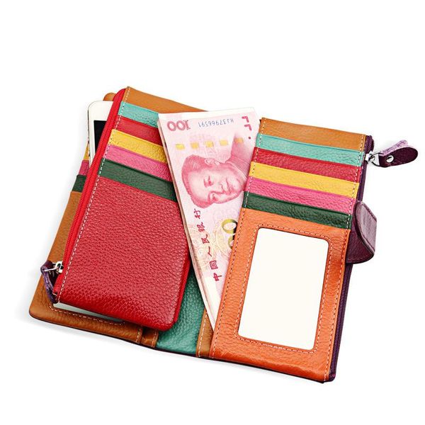 wallets 2021 style leather long women's wallet, multi-function card holder with more than 24 positions, Red;black
wallets 2021 style leather long women's wallet, multi-function card holder with more than 24 positions, Red;black