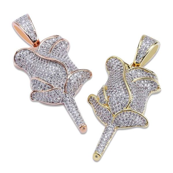 pendant necklaces romantic rose flower necklace men women jewelry party iced out hip hop zircon with stainless steel twist chain, Silver
pendant necklaces romantic rose flower necklace men women jewelry party iced out hip hop zircon with stainless steel twist chain, Silver