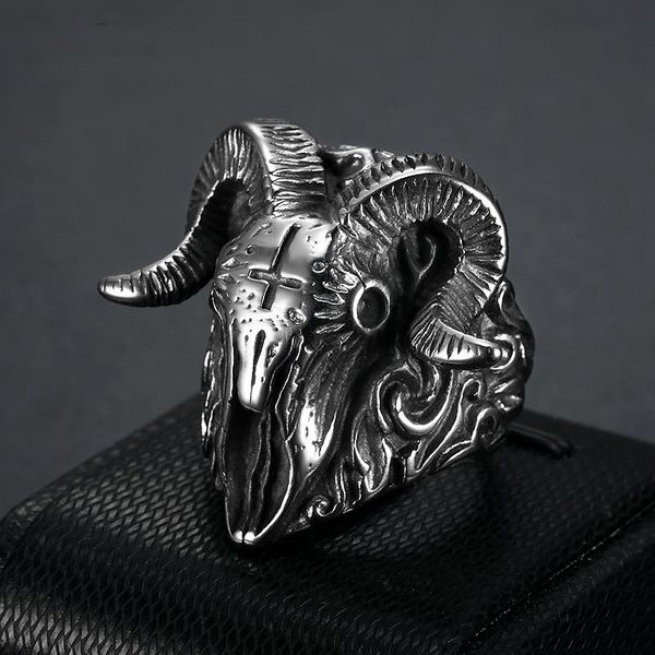 cluster rings cool fashion cross ram skull ring 316l stainless steel mens motorcycles biker zombie vampire, Golden;silver
cluster rings cool fashion cross ram skull ring 316l stainless steel mens motorcycles biker zombie vampire, Golden;silver
