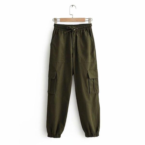 women's pants & capris ms afe094-58 european and american wind rope cargo, Black;white
women's pants & capris ms afe094-58 european and american wind rope cargo, Black;white