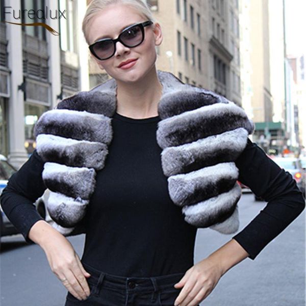 women's fur & faux furealux 2021 natural rex leather grass short jacket winter fashion temperament striped style vest, Black
women's fur & faux furealux 2021 natural rex leather grass short jacket winter fashion temperament striped style vest, Black