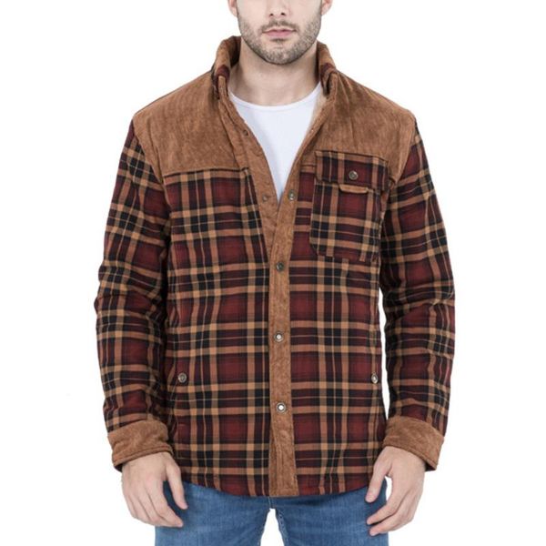 men's casual shirts brand flannel plaid shirt men 2021 thick autumn winter mens long sleeve cotton wool liner chemise homme, White;black
men's casual shirts brand flannel plaid shirt men 2021 thick autumn winter mens long sleeve cotton wool liner chemise homme, White;black