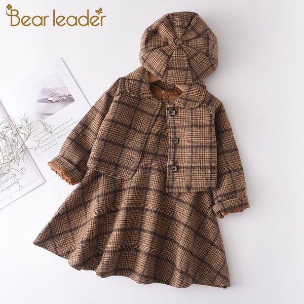bear leader girls fashion plaid clothing sets 2021 new autumn kids elegant outfits girl party costumes children clothes with hat, White
bear leader girls fashion plaid clothing sets 2021 new autumn kids elegant outfits girl party costumes children clothes with hat, White